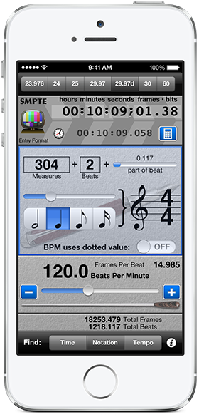 SMPTE Score screenshot