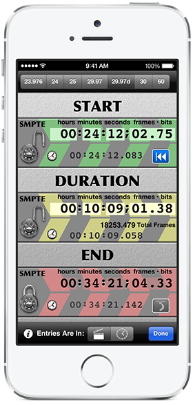 SMPTE Score screenshot